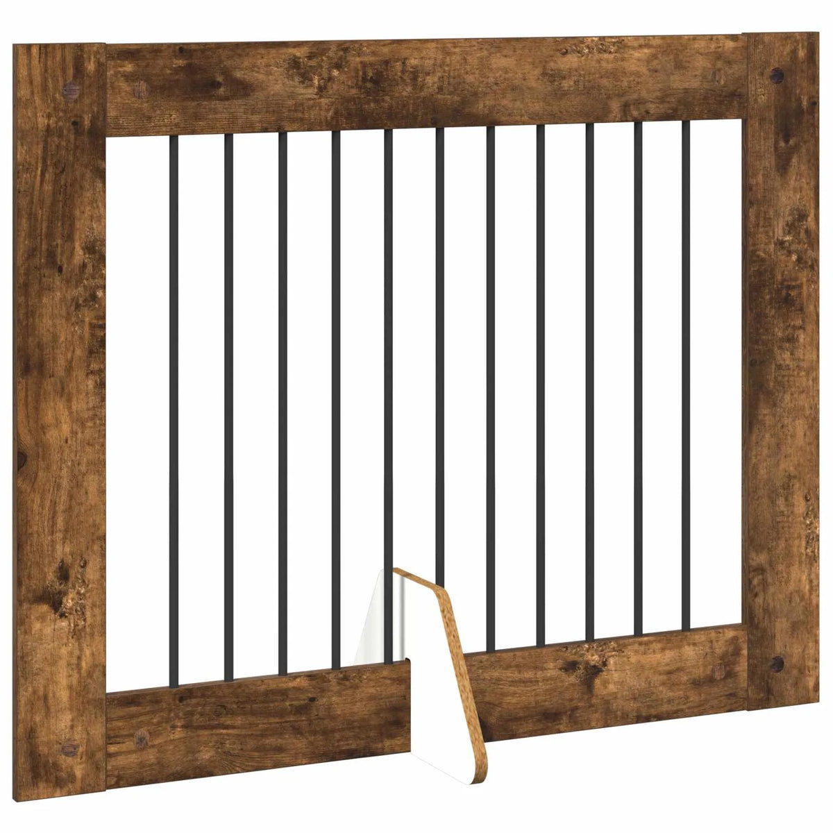Cancello per cani pieghevole con supporti, 4 pz, 401x34x80 cm
