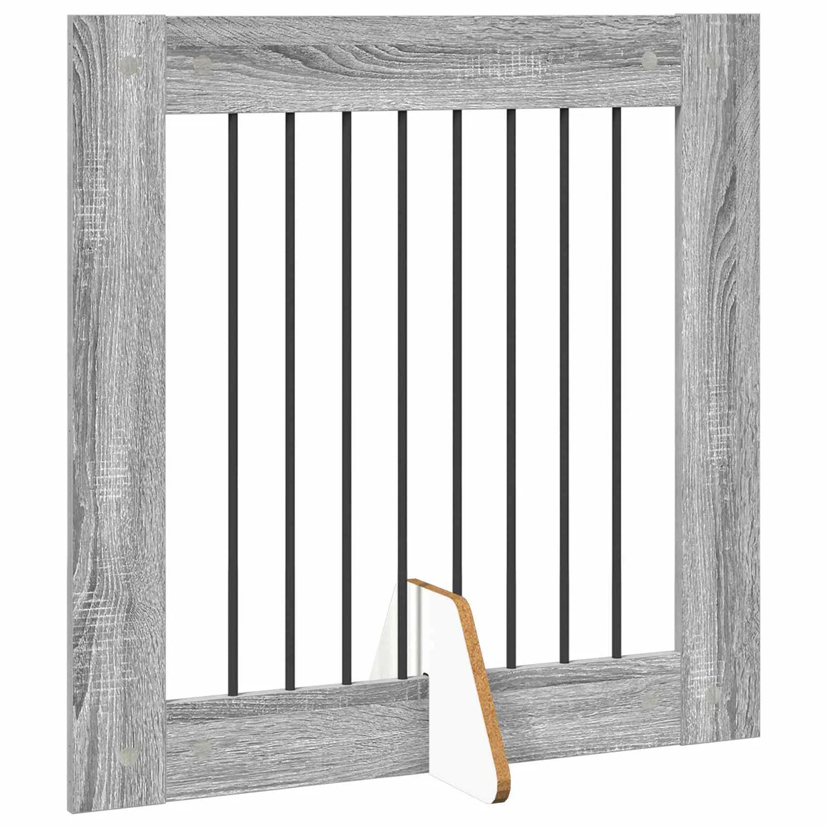 Cancello per cani pieghevole con supporti, 6 pz, 482x34x80 cm