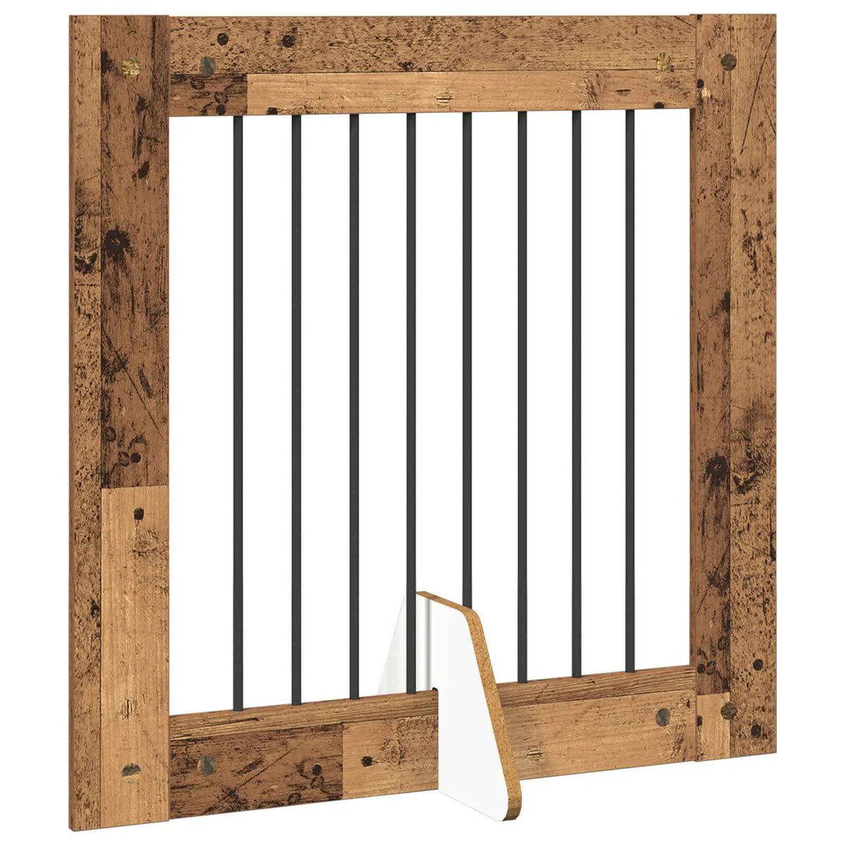 Cancello per cani pieghevole con supporti, 6 pz, 482x34x80 cm