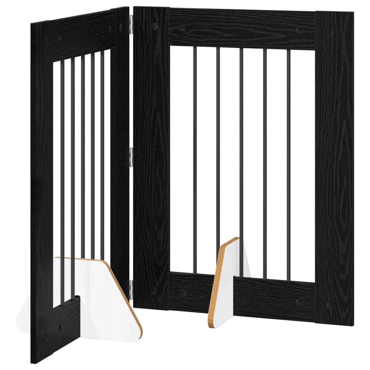 Cancello per cani pieghevole con supporti 120,5 x 80 cm, 2 pz