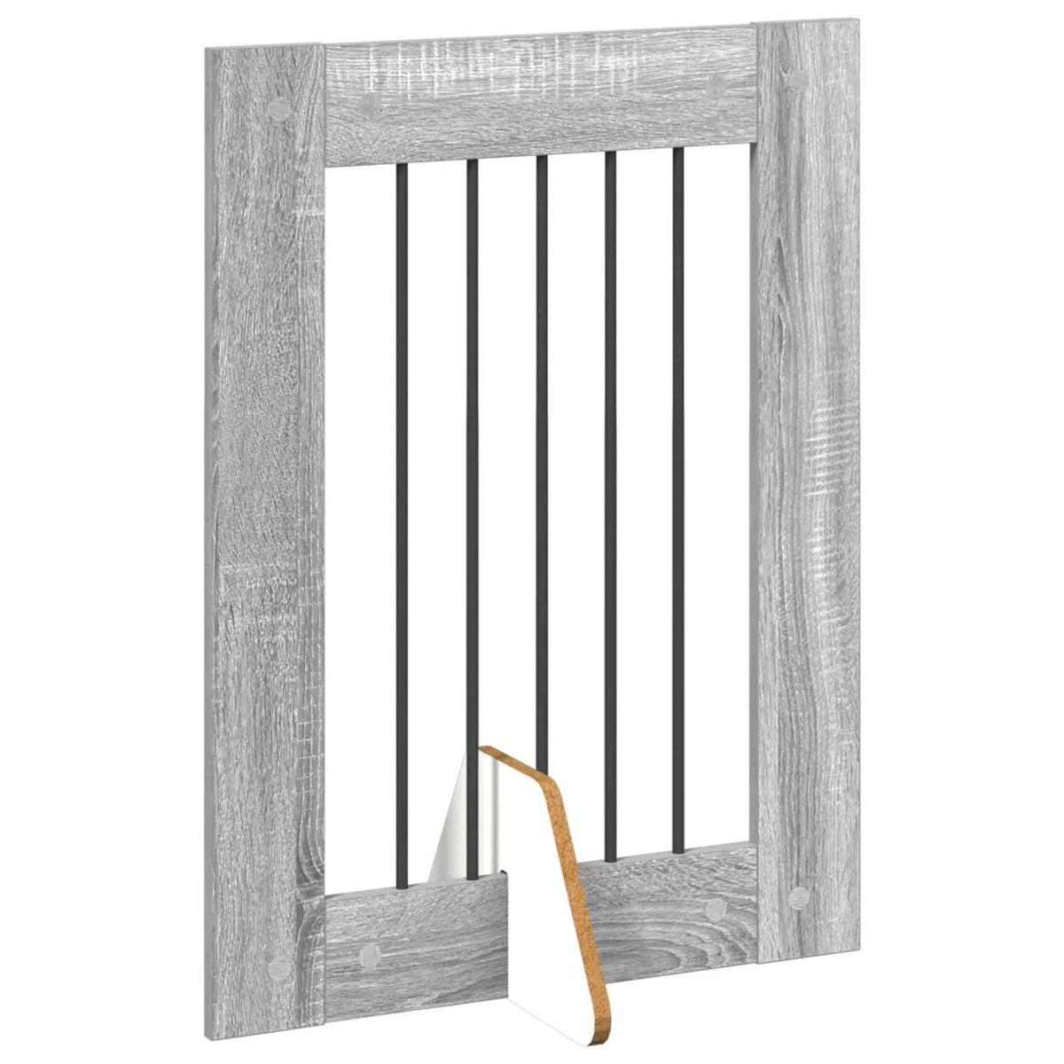 Cancello per cani pieghevole con supporti, 4 pz, 241x34x80 cm