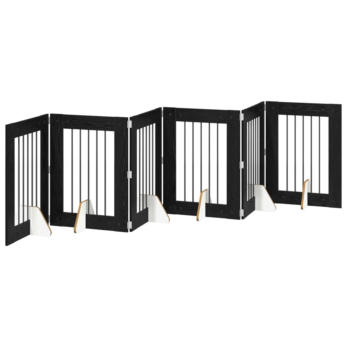 Cancello per cani pieghevole con supporti 362 cm, 6 pz