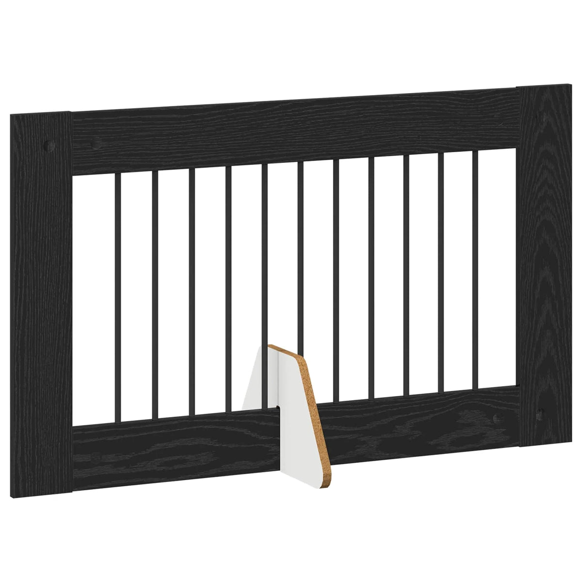 Cancello per cani pieghevole con supporti, 4 pz, 401x34x60 cm