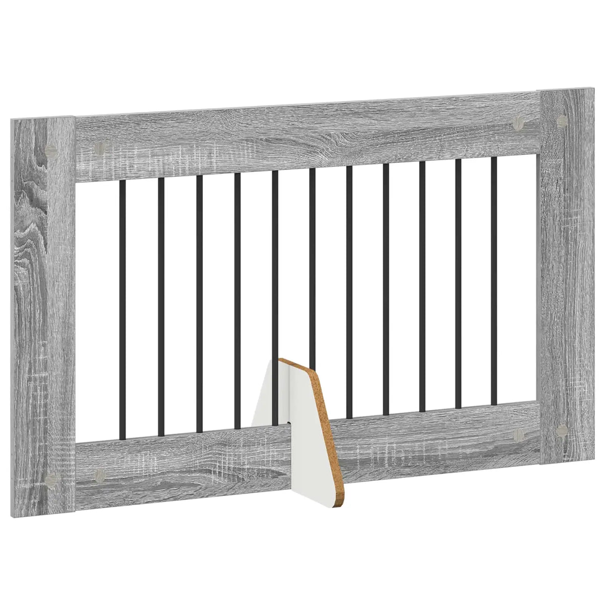 Cancello per cani pieghevole con supporti, 4 pz, 401x34x60 cm