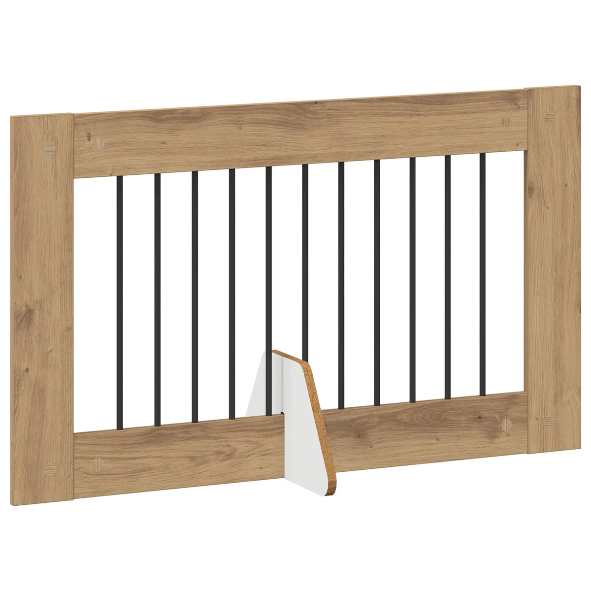 Cancello per cani pieghevole con supporti, 4 pz, 401x34x60 cm