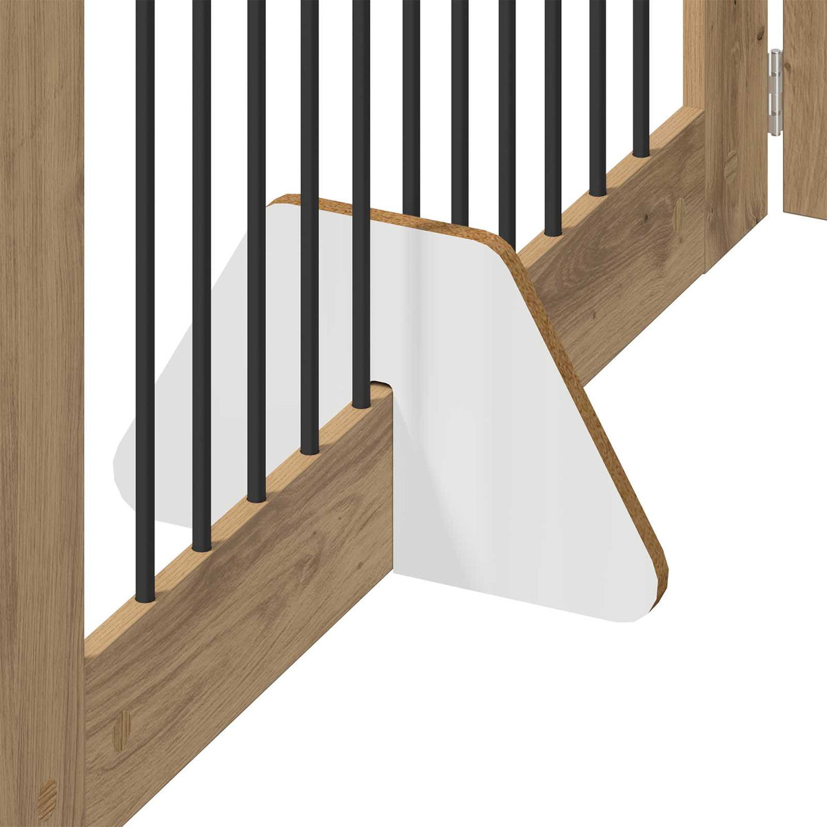 Cancello per cani pieghevole con supporti 6 pz 602 cm