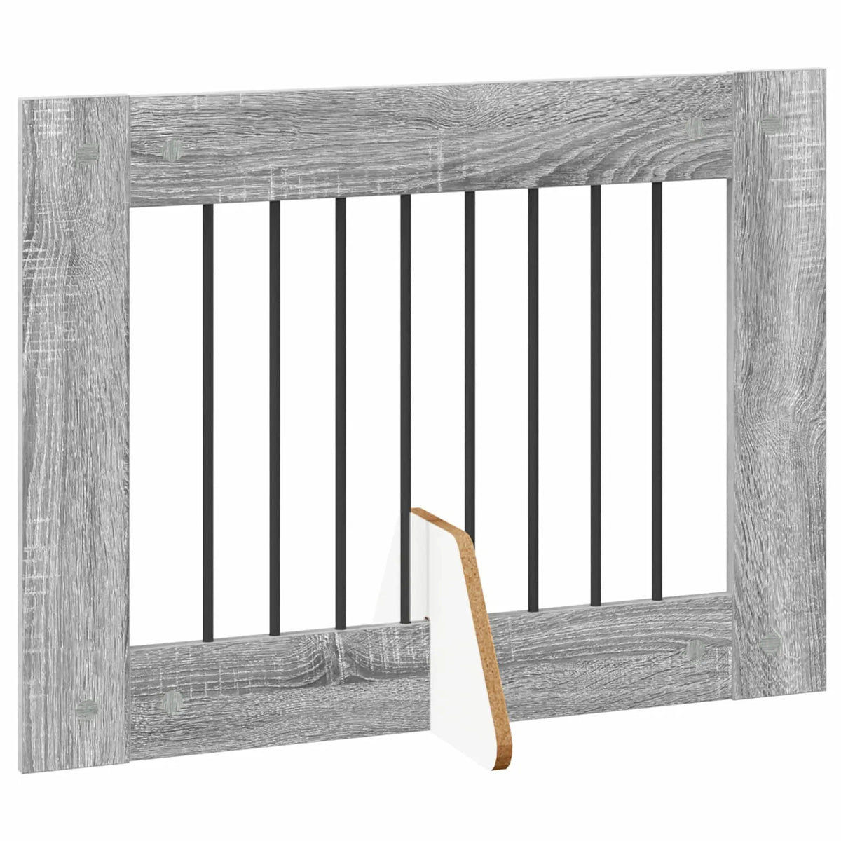 Cancello per cani pieghevole con supporti, 6 pz, 482x34x60 cm