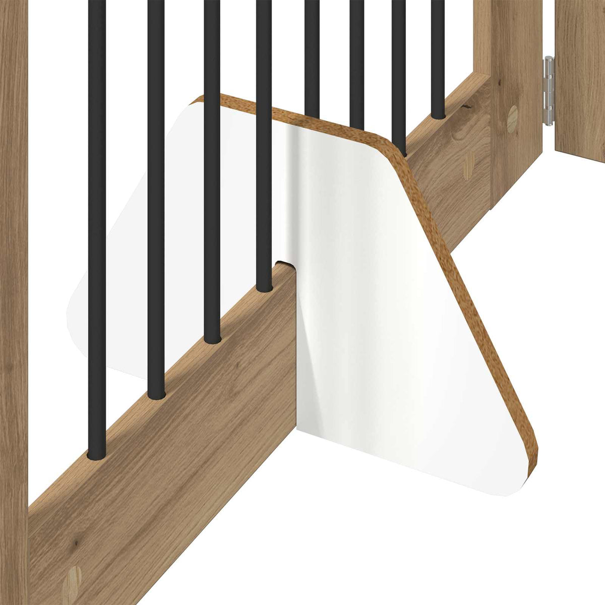 Cancello per cani pieghevole con supporti 6 pz 482 cm