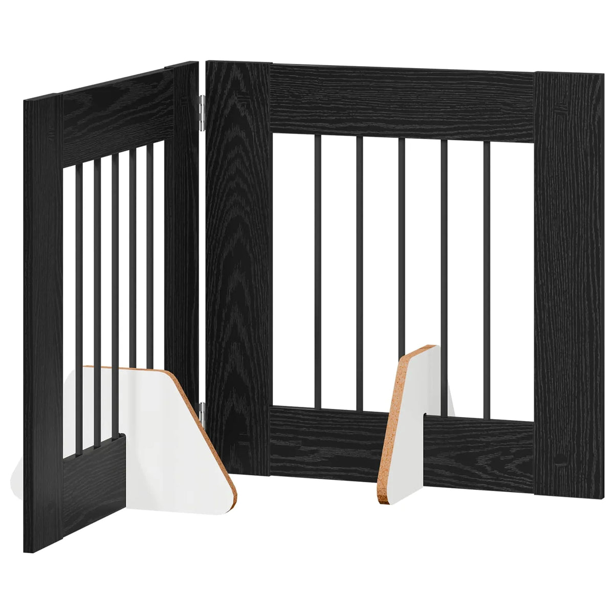 Cancello per cani pieghevole con supporti 120,5 cm, 2 pz