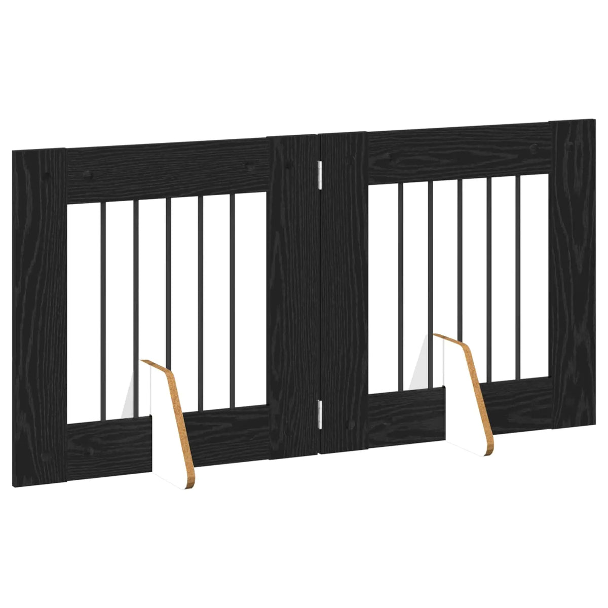 Cancello per cani pieghevole con supporti 120,5 cm, 2 pz