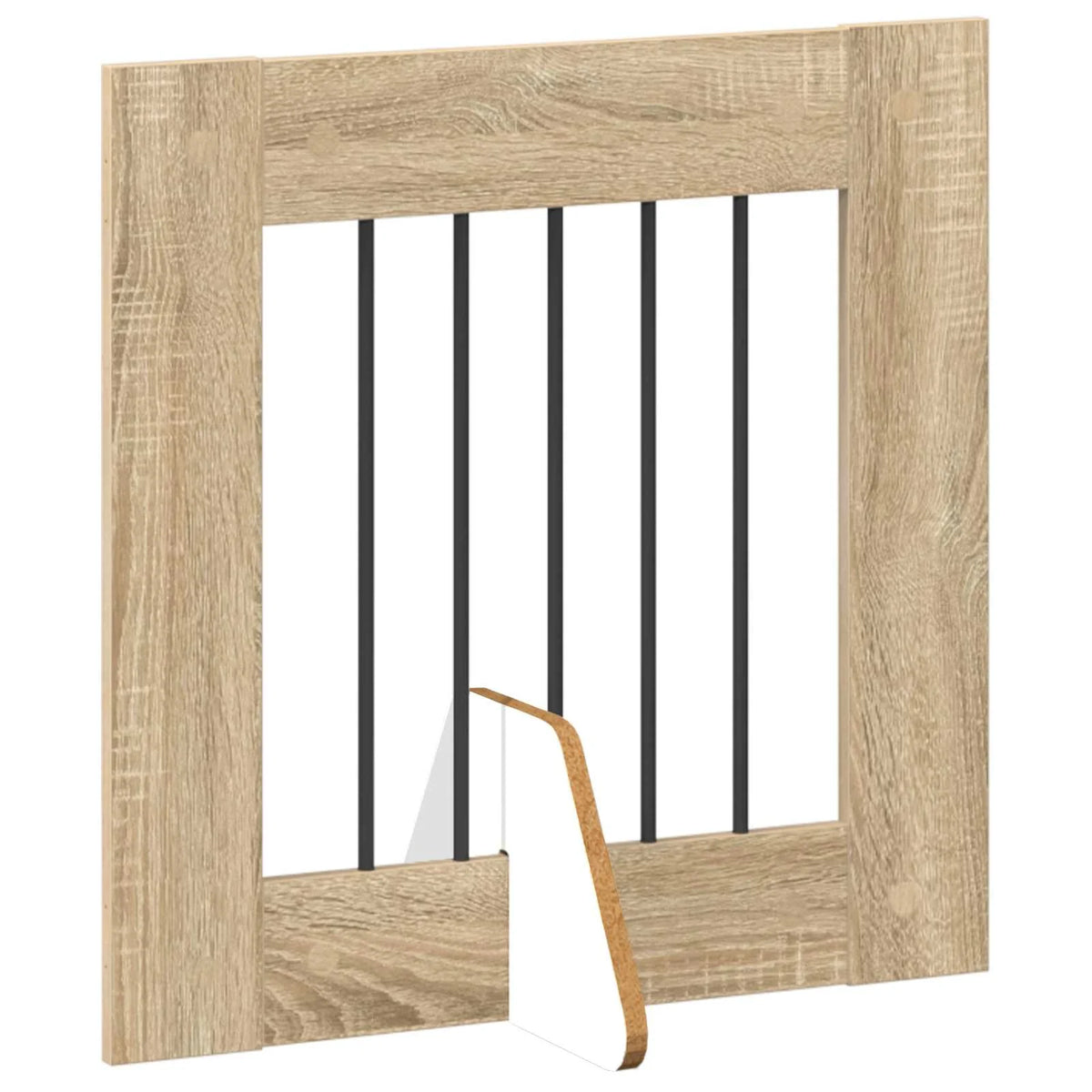Cancello per cani pieghevole con supporti, 4 pz, 241x34x60 cm