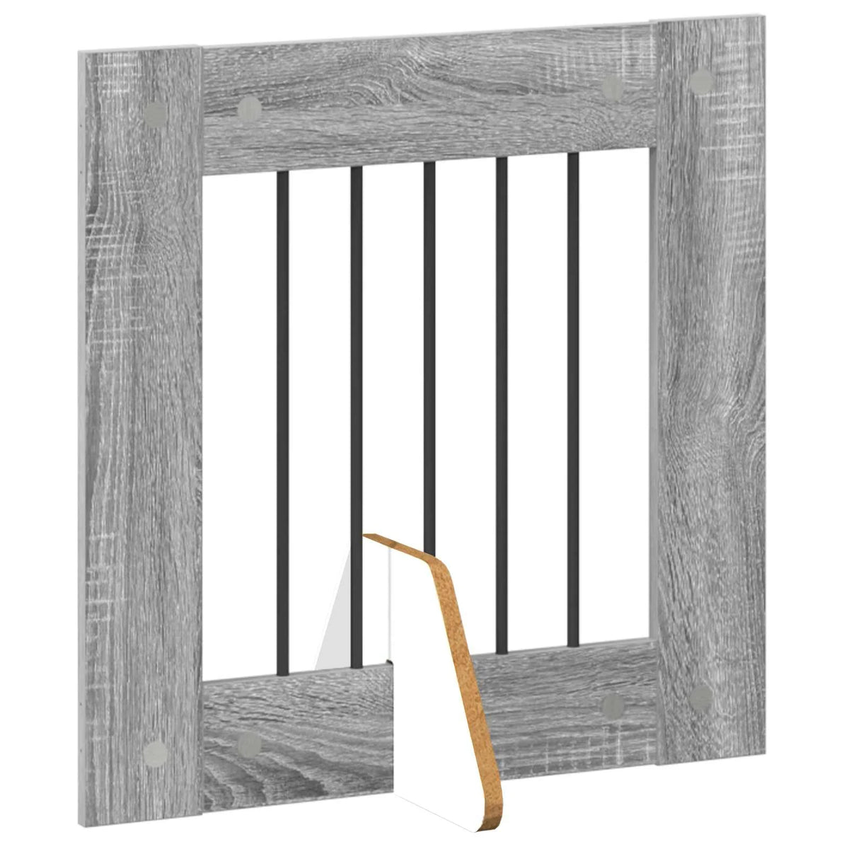 Cancello per cani pieghevole con supporti, 4 pz, 241x34x60 cm