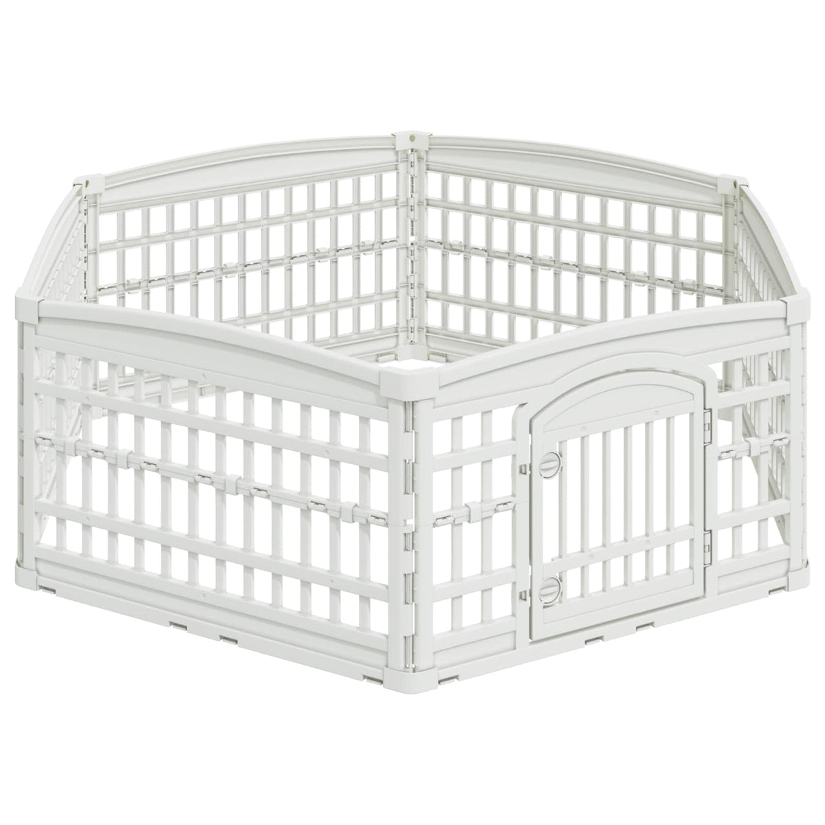 Panchetto per Cani a 6 Pannelli 177,5 x 154,5 x 58 cm Plastica