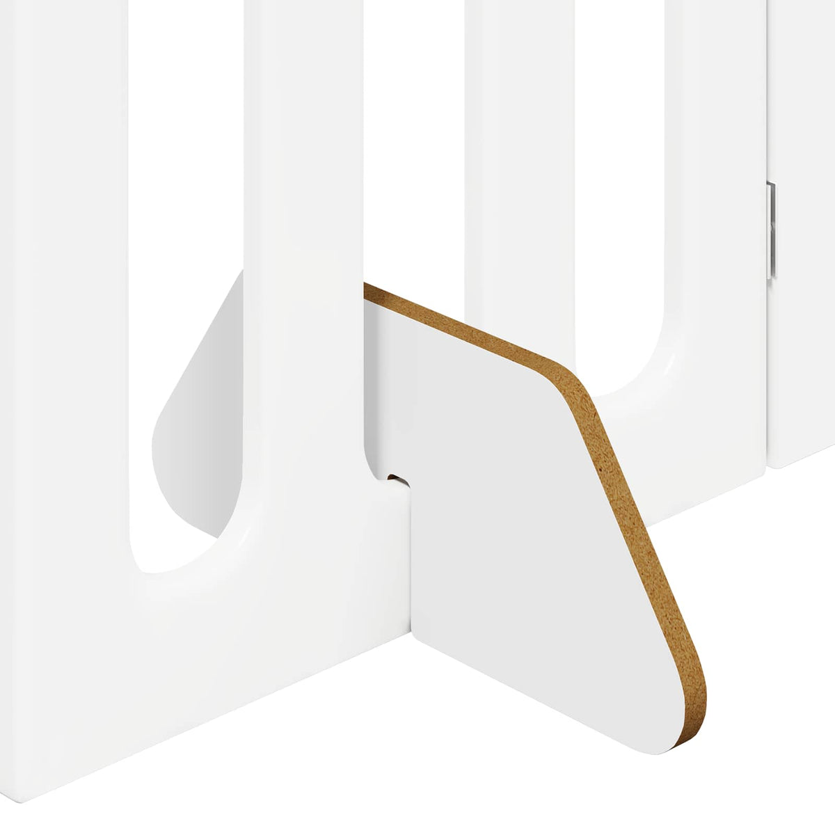 Recinto pieghevole per animali 2 pz Bianco 100,5 x 38 x 70 cm