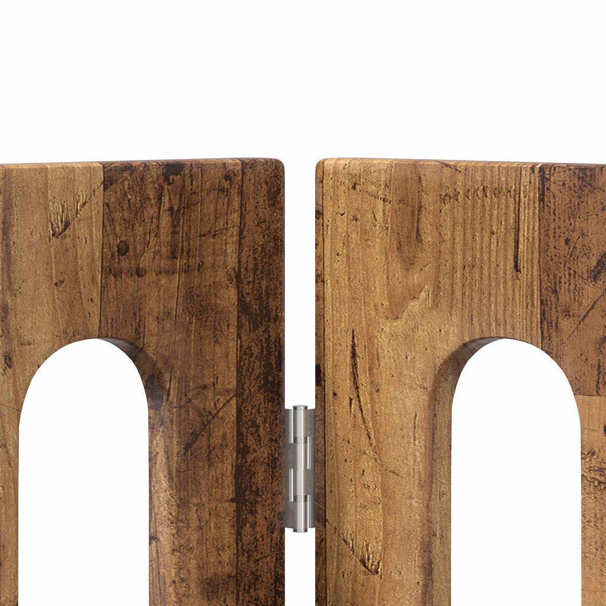 Recinto pieghevole per animali 2 pz Legno di quercia