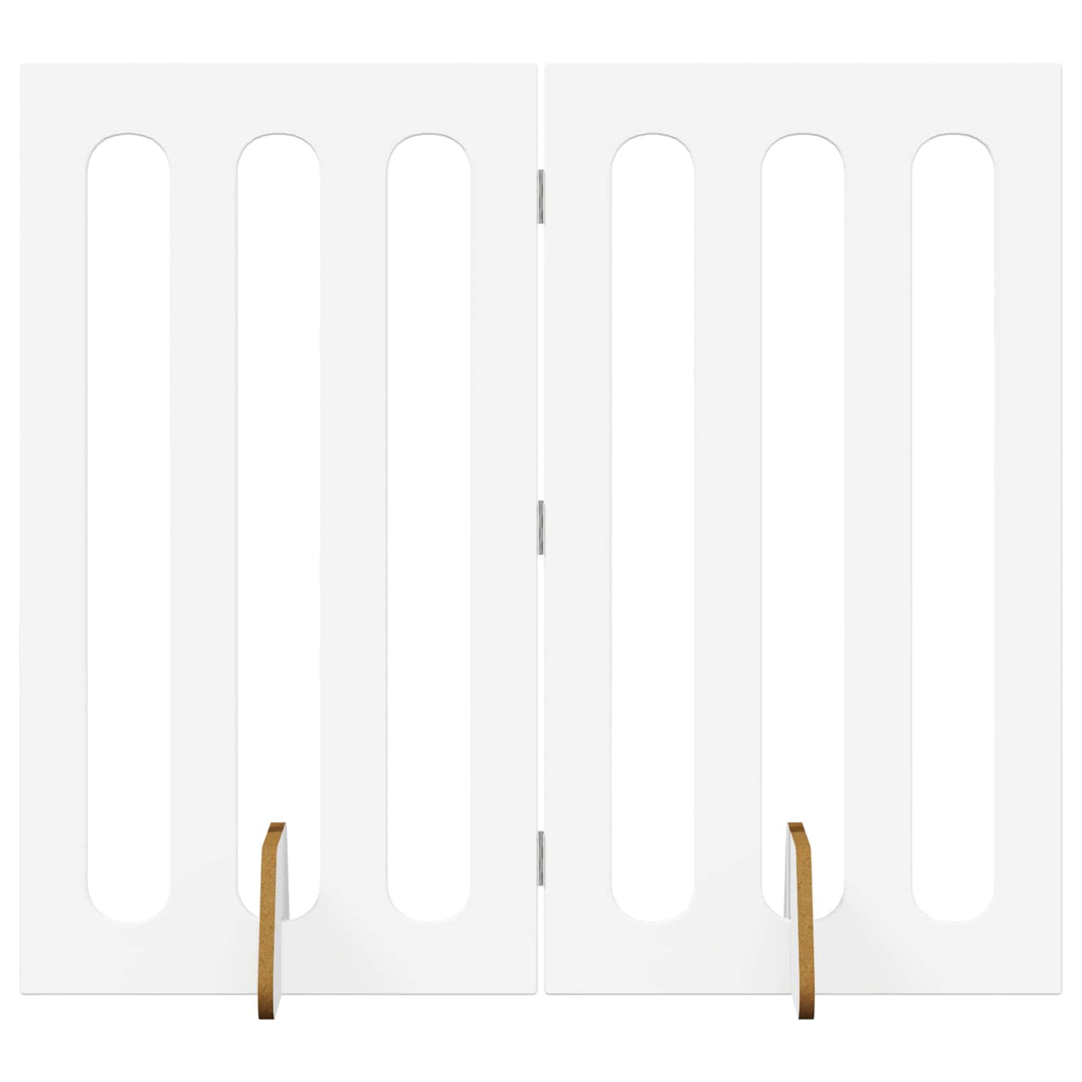 Recinto pieghevole per animali 2 pz Bianco 100,5 x 38 x 90 cm