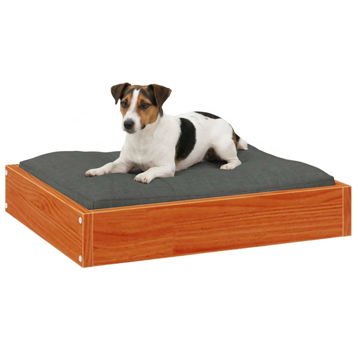 Cuccia per cani in legno massello di pino 51,5x44x9 cm