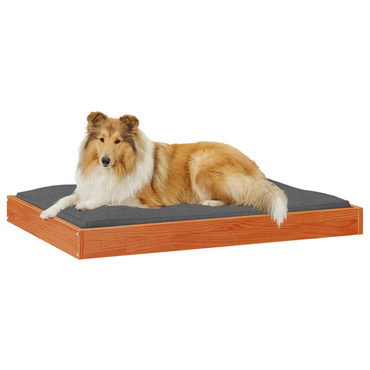 Letto per Cani 101,5 x 74 x 9 cm Legno di Pino Massello