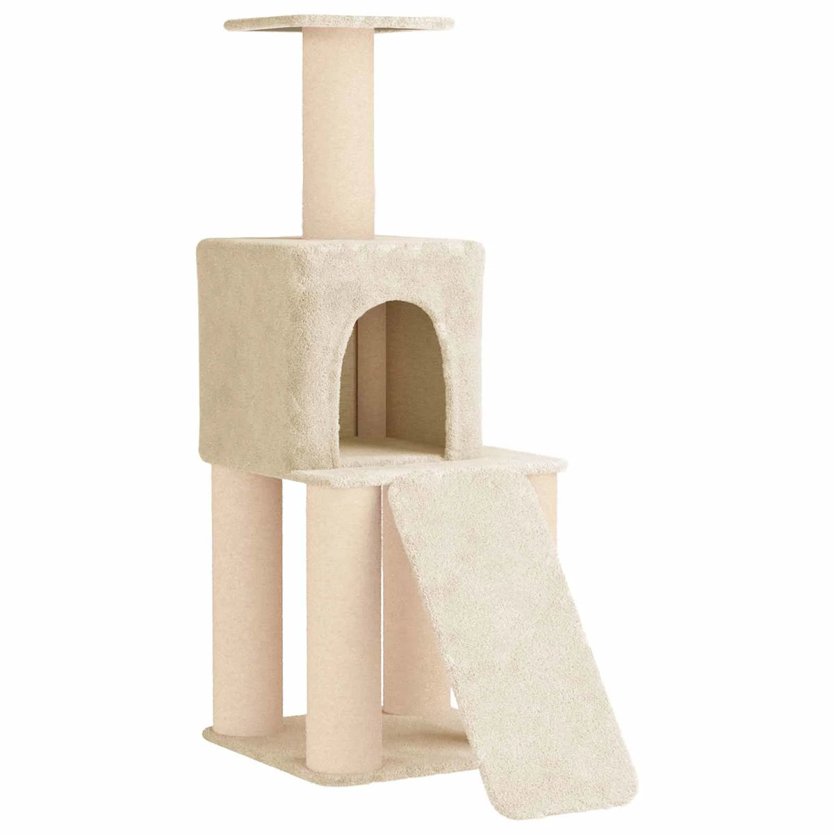 Albero per gatti con pali in sisal 56x95x146 cm