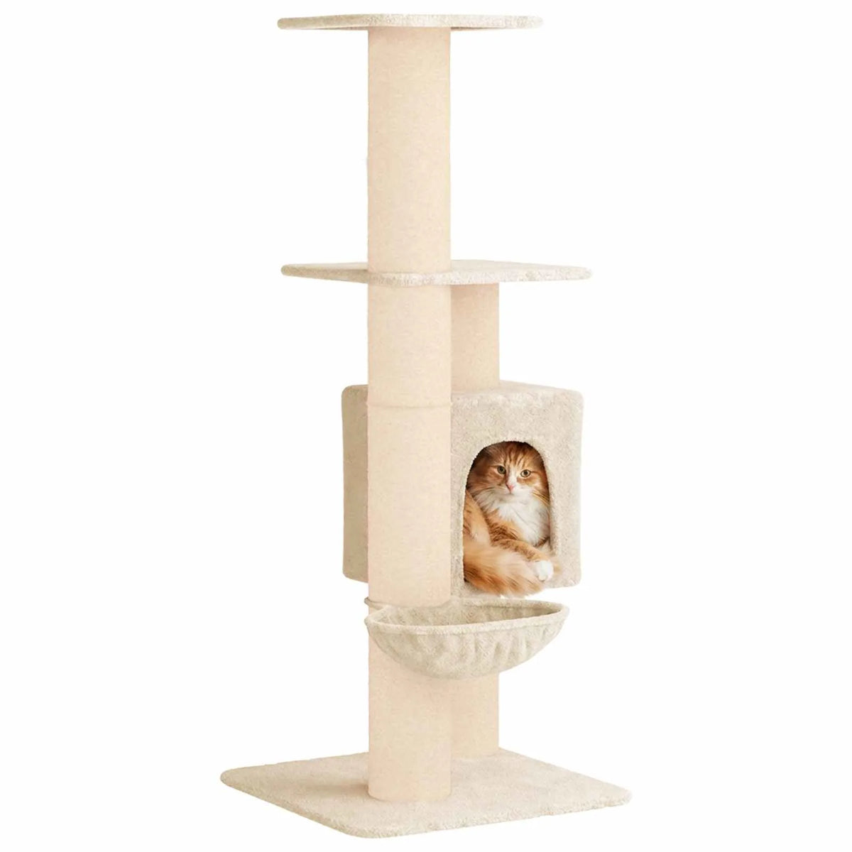 Albero per gatti con pali in sisal 65 x 71 x 137 cm