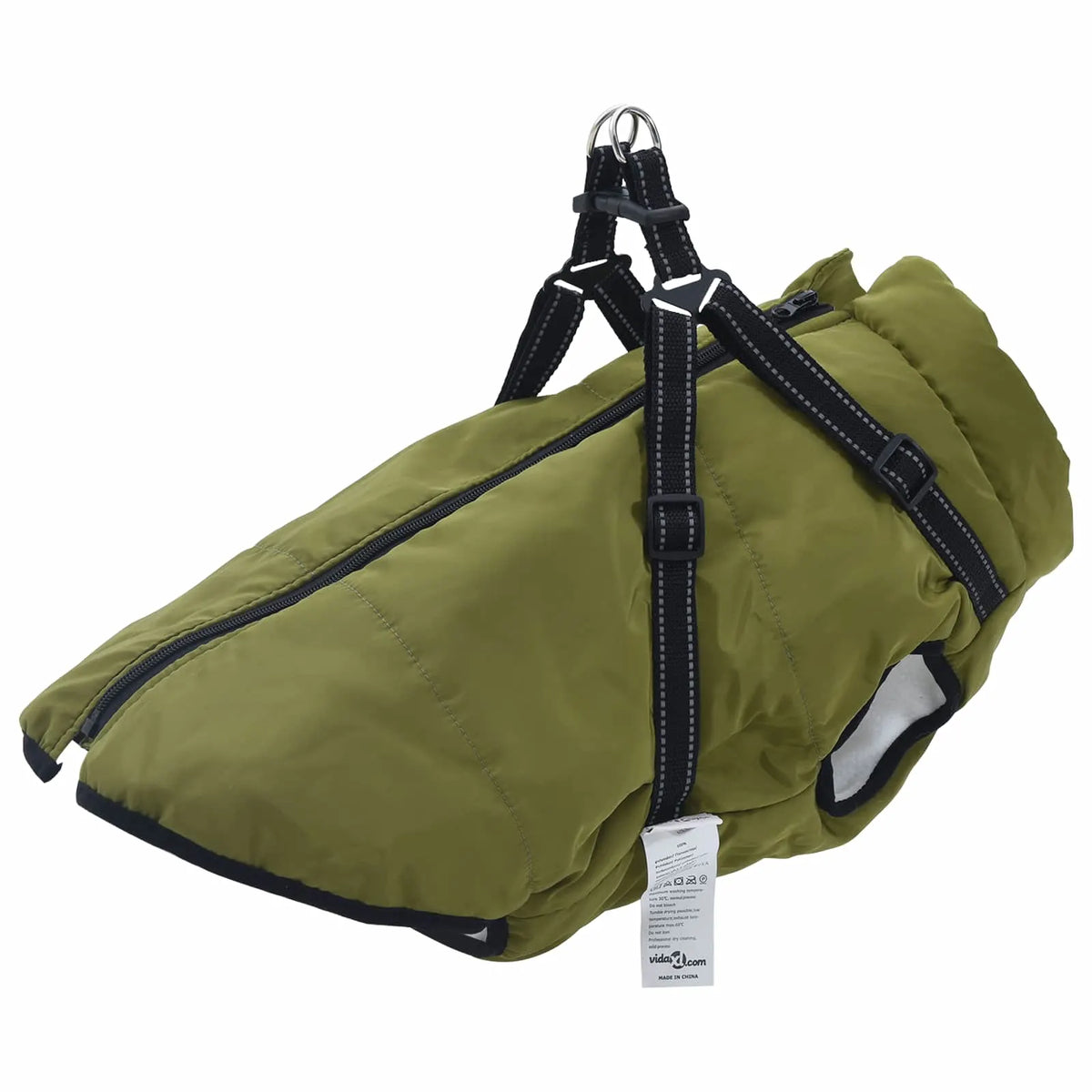 Cappotto per cani L44 in pile e poliestere con imbracatura