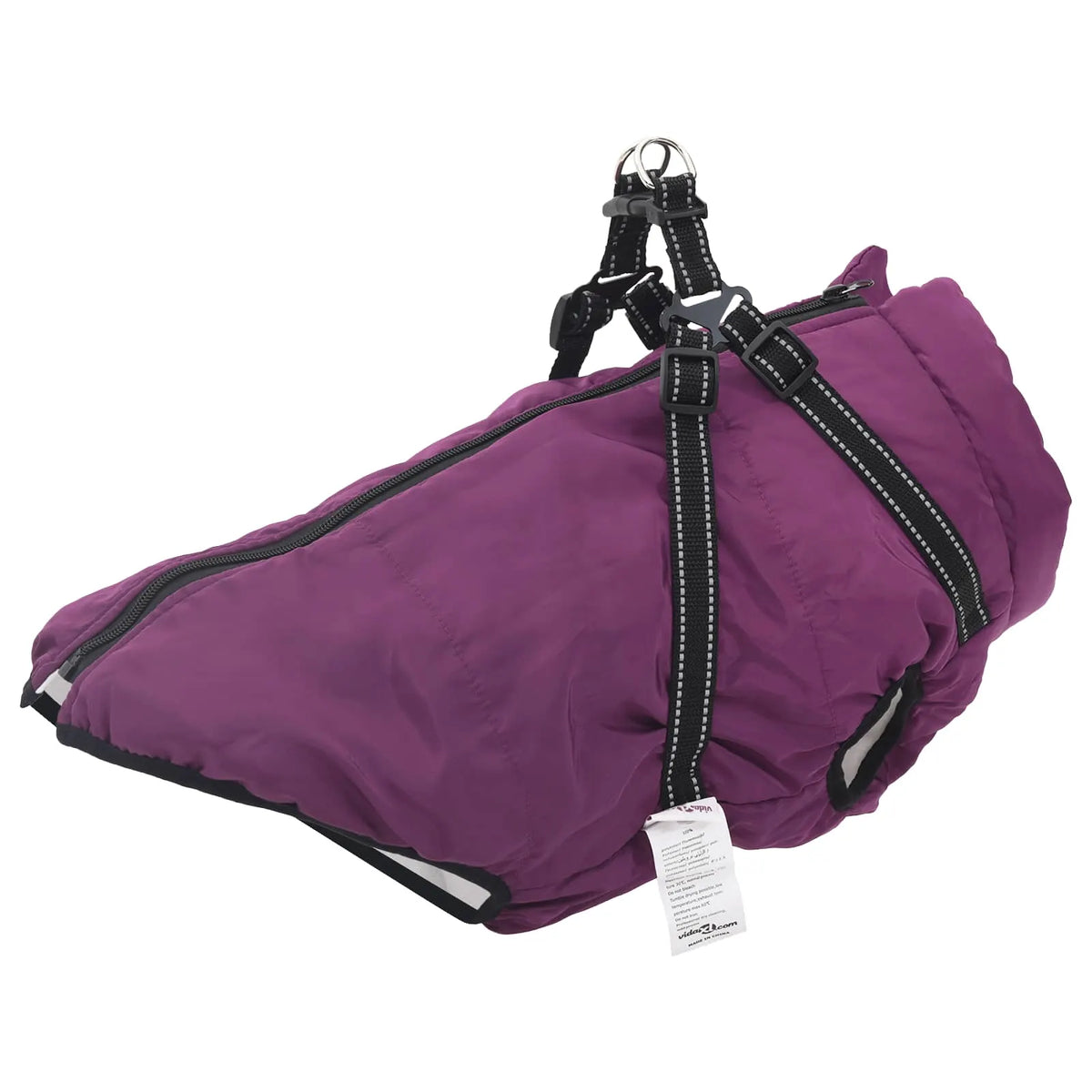 Cappotto per cani L52 in pile e poliestere con imbracatura