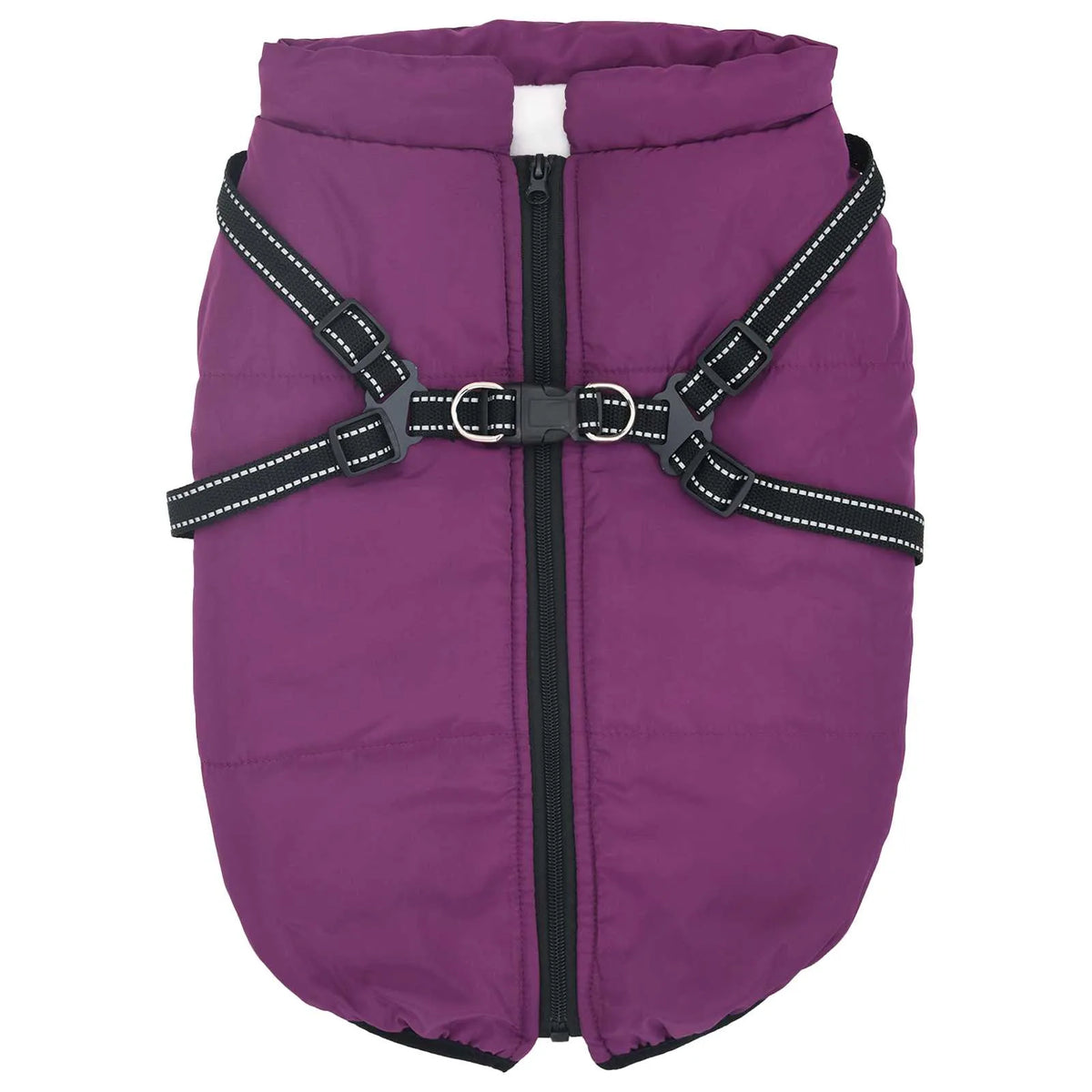 Cappotto per cani L68 pile e poliestere con imbracatura