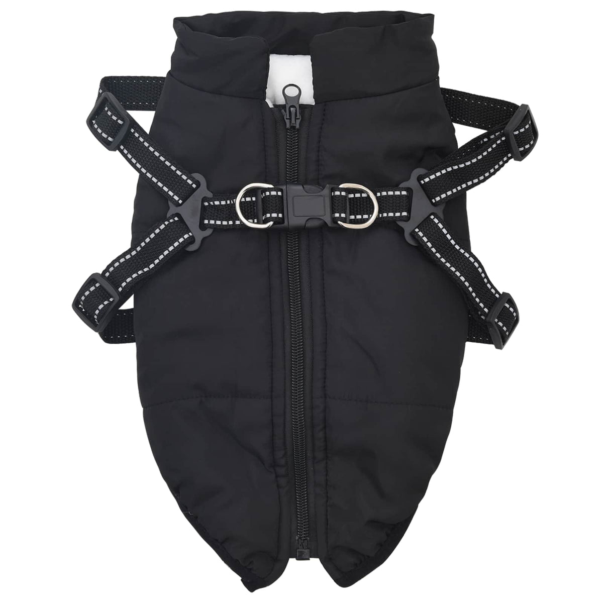 Cappotto per Cani Nero L28 Pile e Poliestere