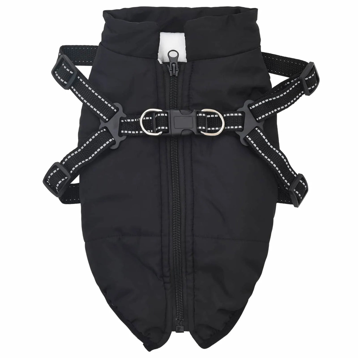 Cappotto per cani L32 in pile e poliestere con imbracatura