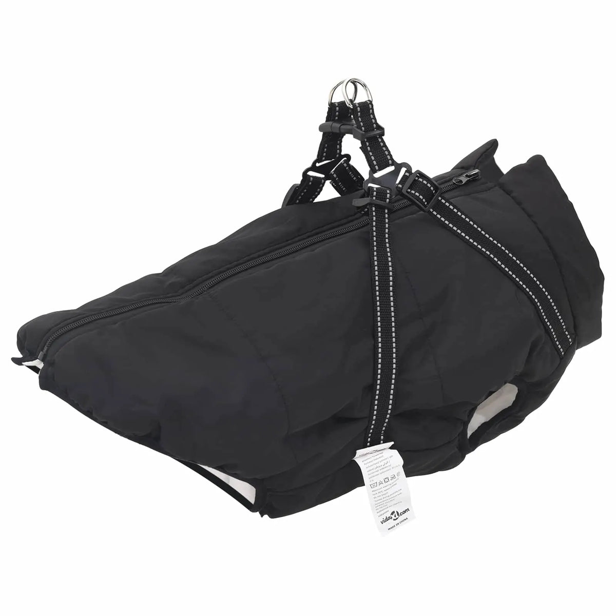 Cappotto per cani L68 pile e poliestere con imbracatura