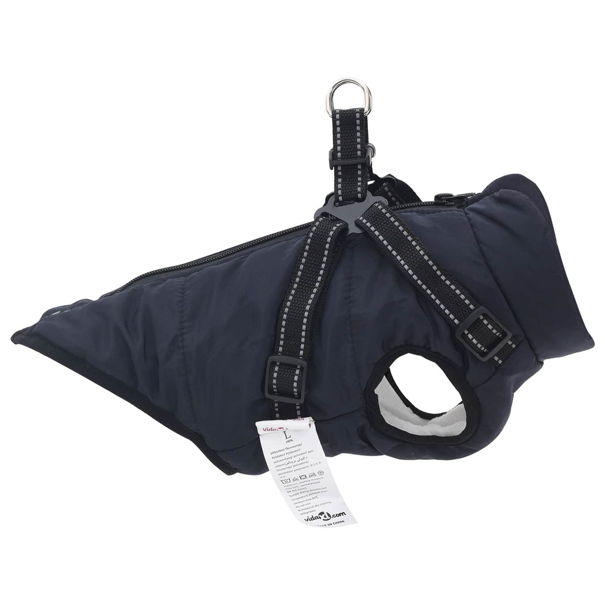 Cappotto per Cani Blu navy L28 Pile e Poliestere