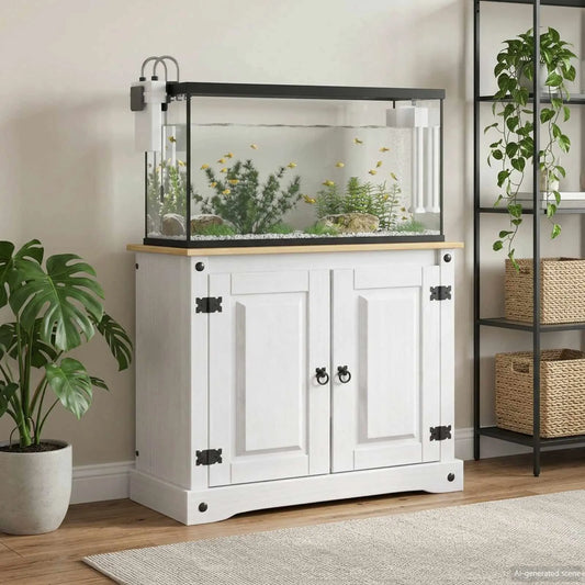 Supporto per acquario Corona 81,5 x 37 x 73 cm in legno di pino