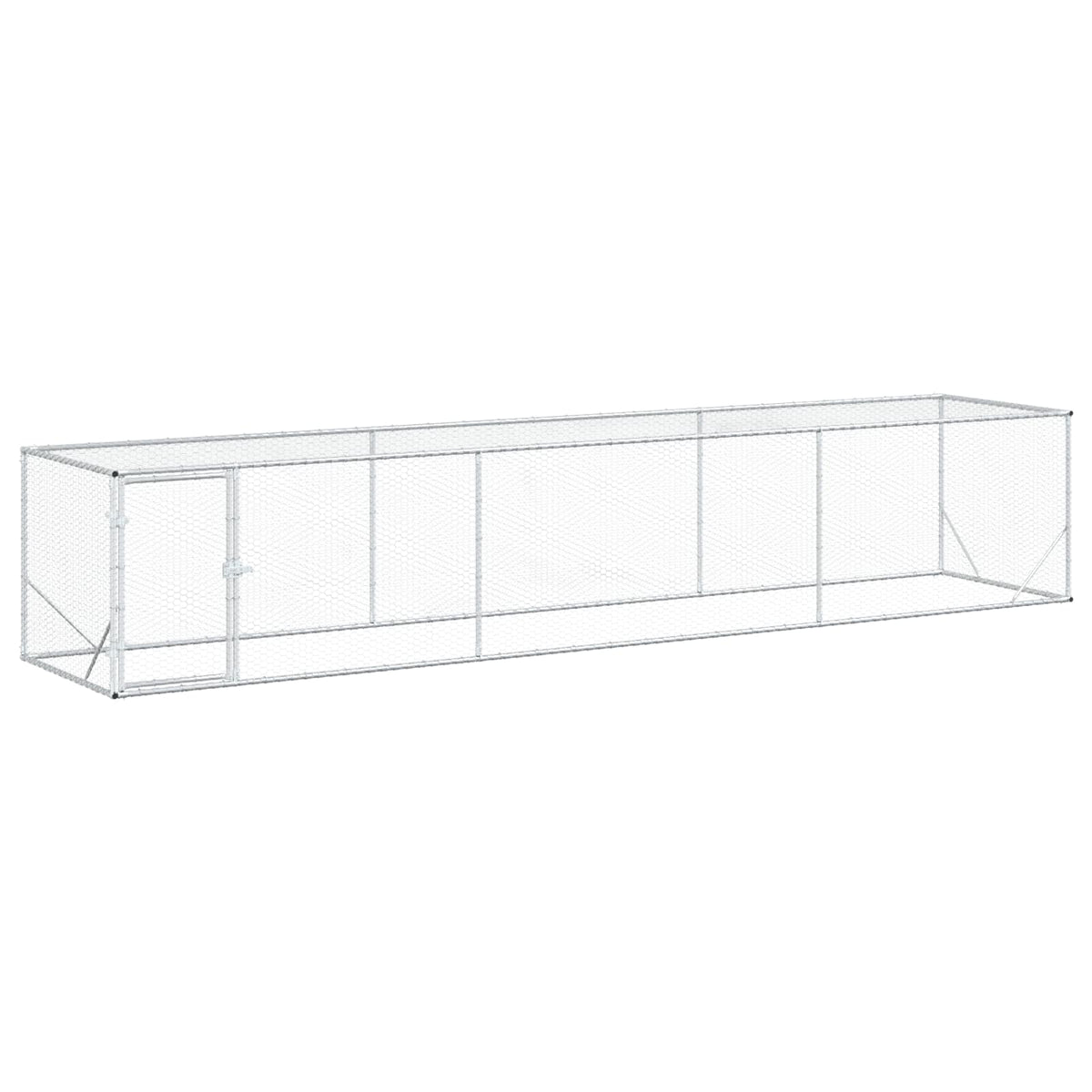 Pollaio Argento 500 x 100 x 100 cm Acciaio zincato
