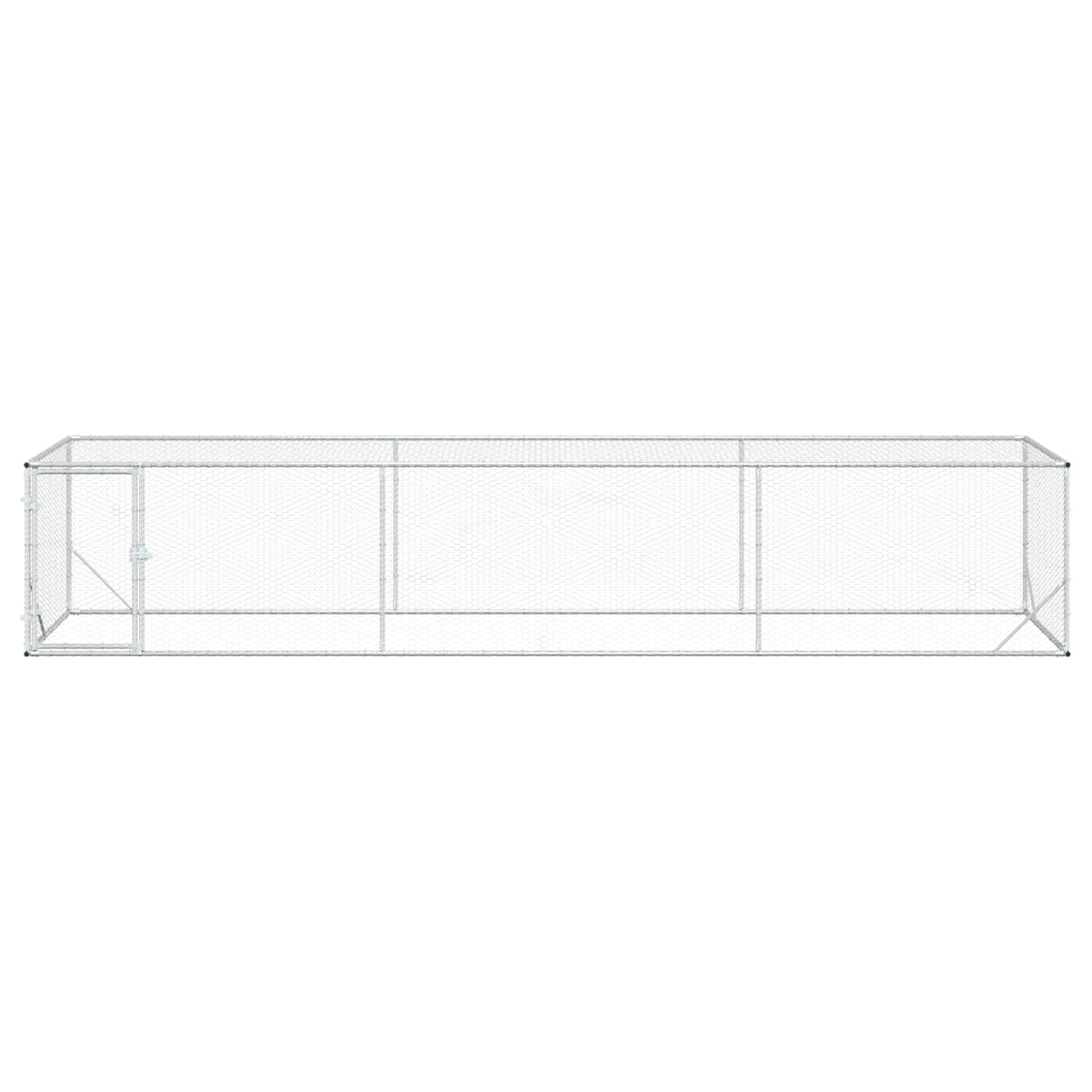 Pollaio Argento 500 x 100 x 100 cm Acciaio zincato