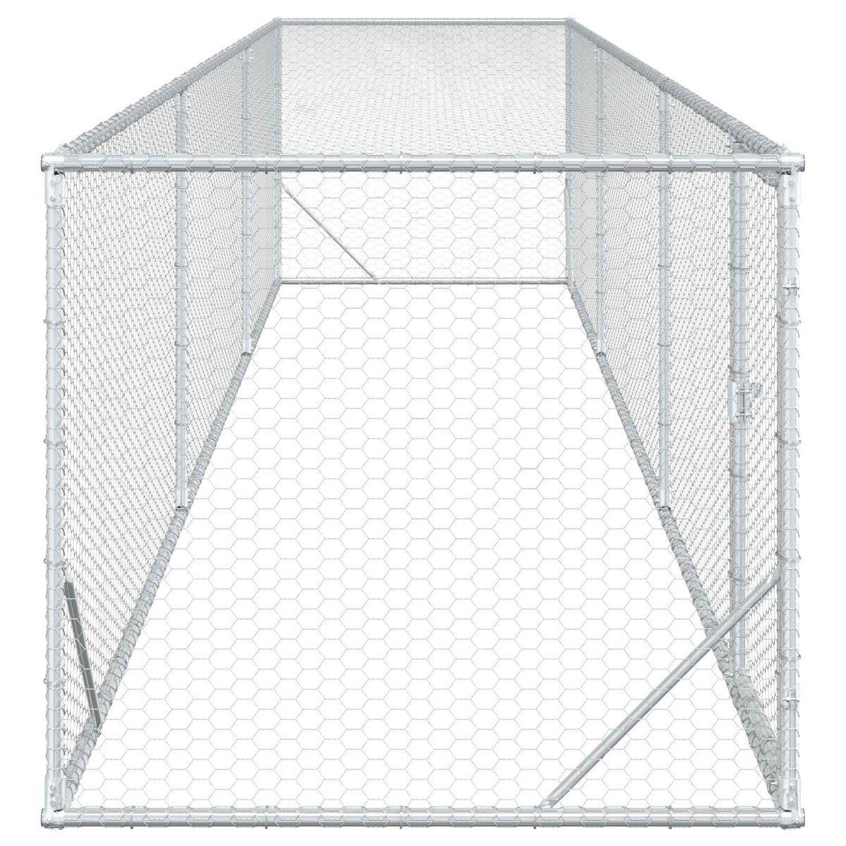Pollaio Argento 500 x 100 x 100 cm Acciaio zincato