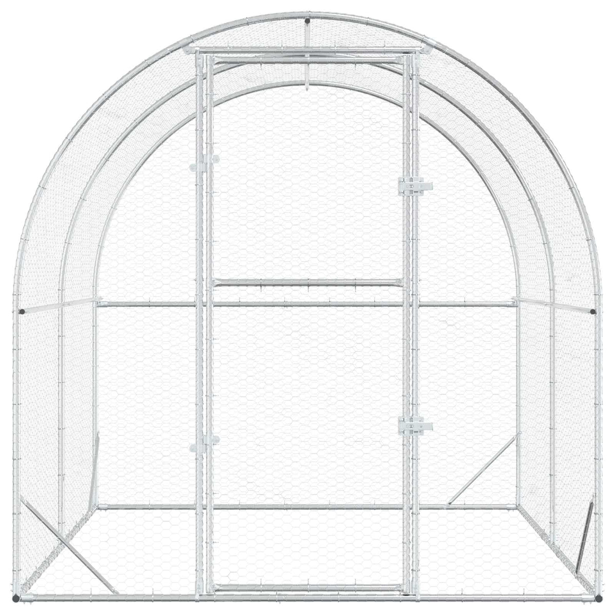 Pollaio Argento 200 x 200 x 200 cm Acciaio zincato