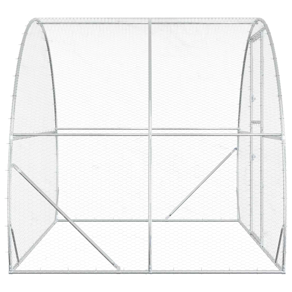 Pollaio Argento 200 x 300 x 200 cm Acciaio zincato