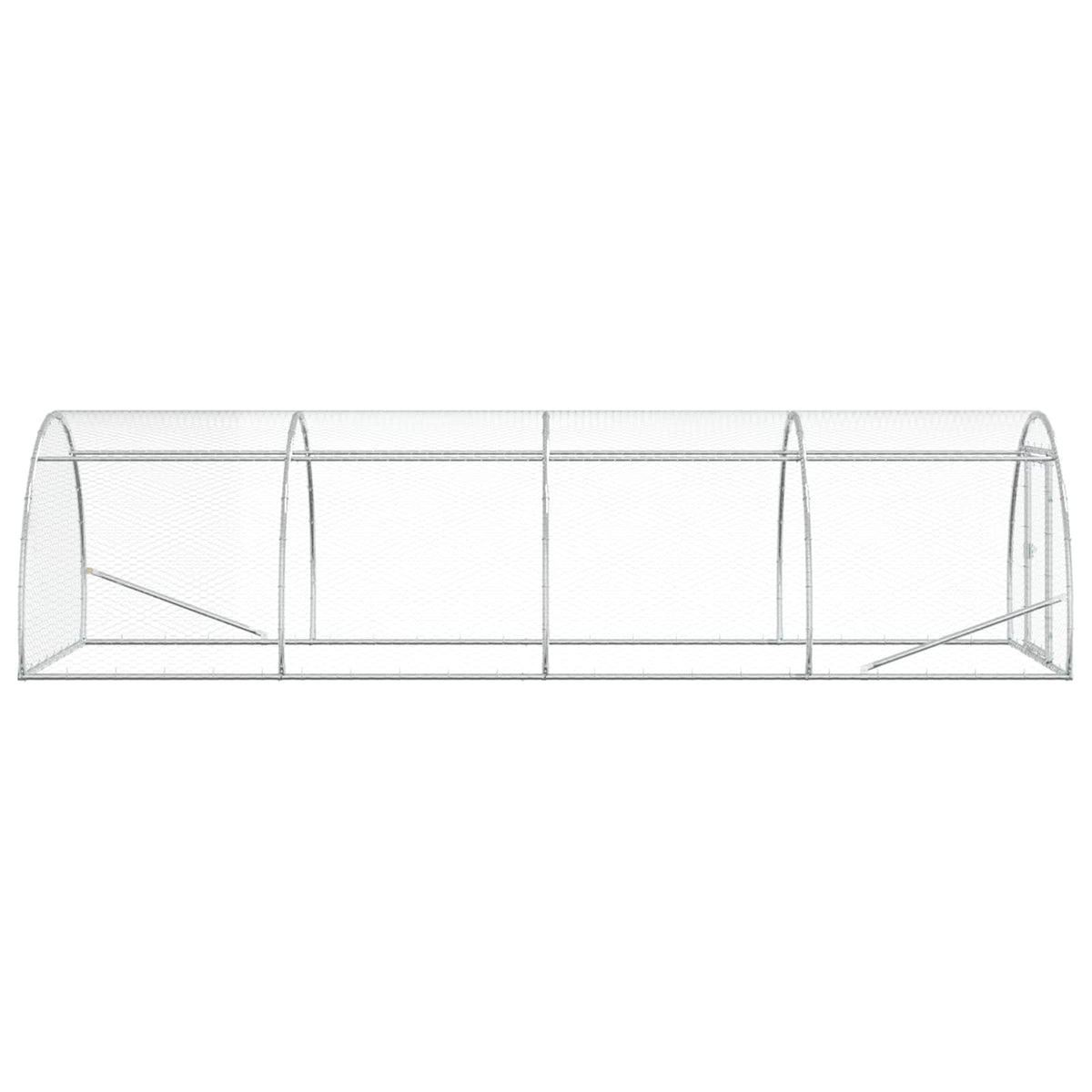 Pollaio Argento 400 x 150 x 100 cm Acciaio zincato