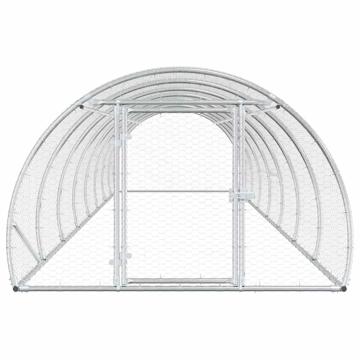 Pollaio Argento 800 x 150 x 100 cm Acciaio zincato