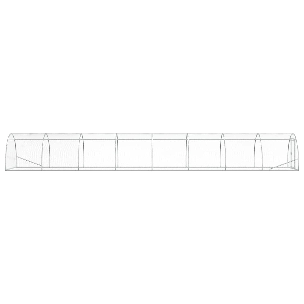 Pollaio Argento 800 x 150 x 100 cm Acciaio zincato