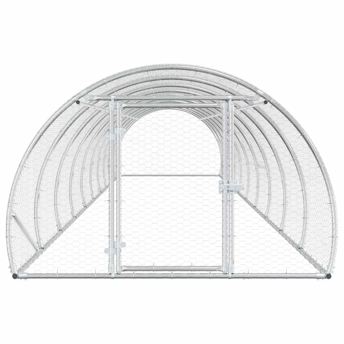 Pollaio Argento 1000 x 150 x 100 cm Acciaio zincato
