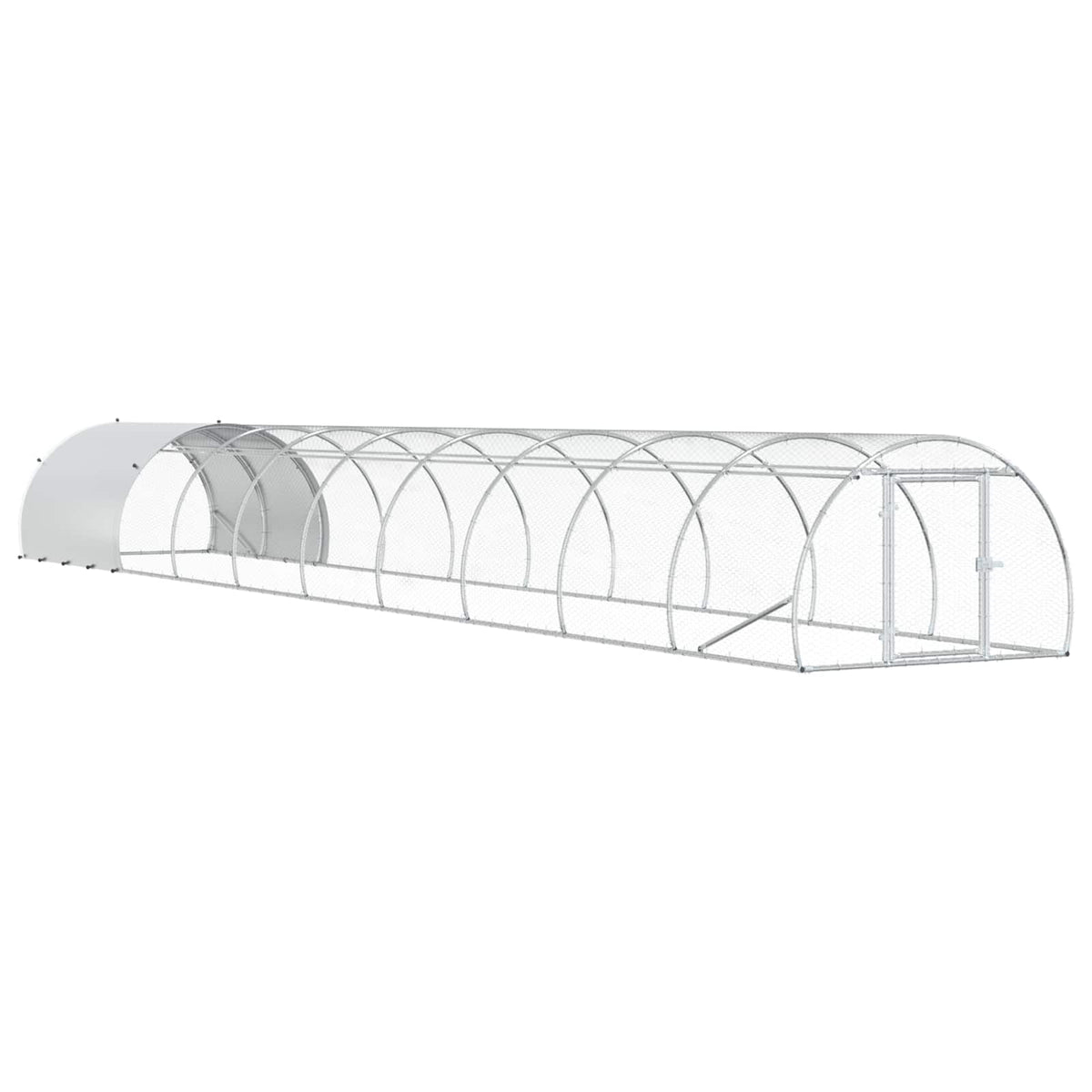 Pollaio Argento 1000 x 150 x 100 cm Acciaio zincato