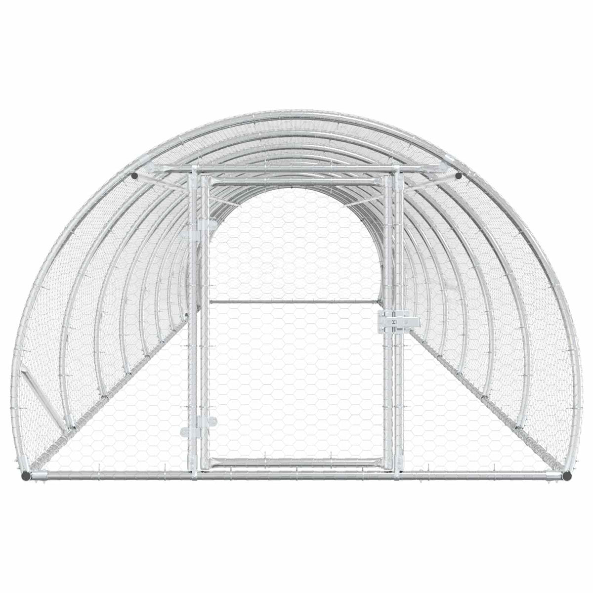 Pollaio Argento 1000 x 150 x 100 cm Acciaio zincato