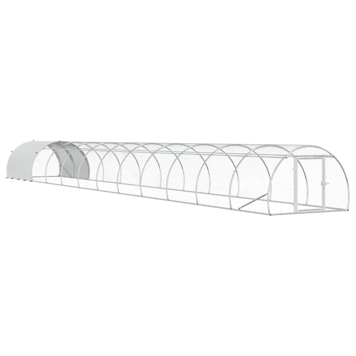 Pollaio Argento 1200 x 150 x 100 cm Acciaio zincato