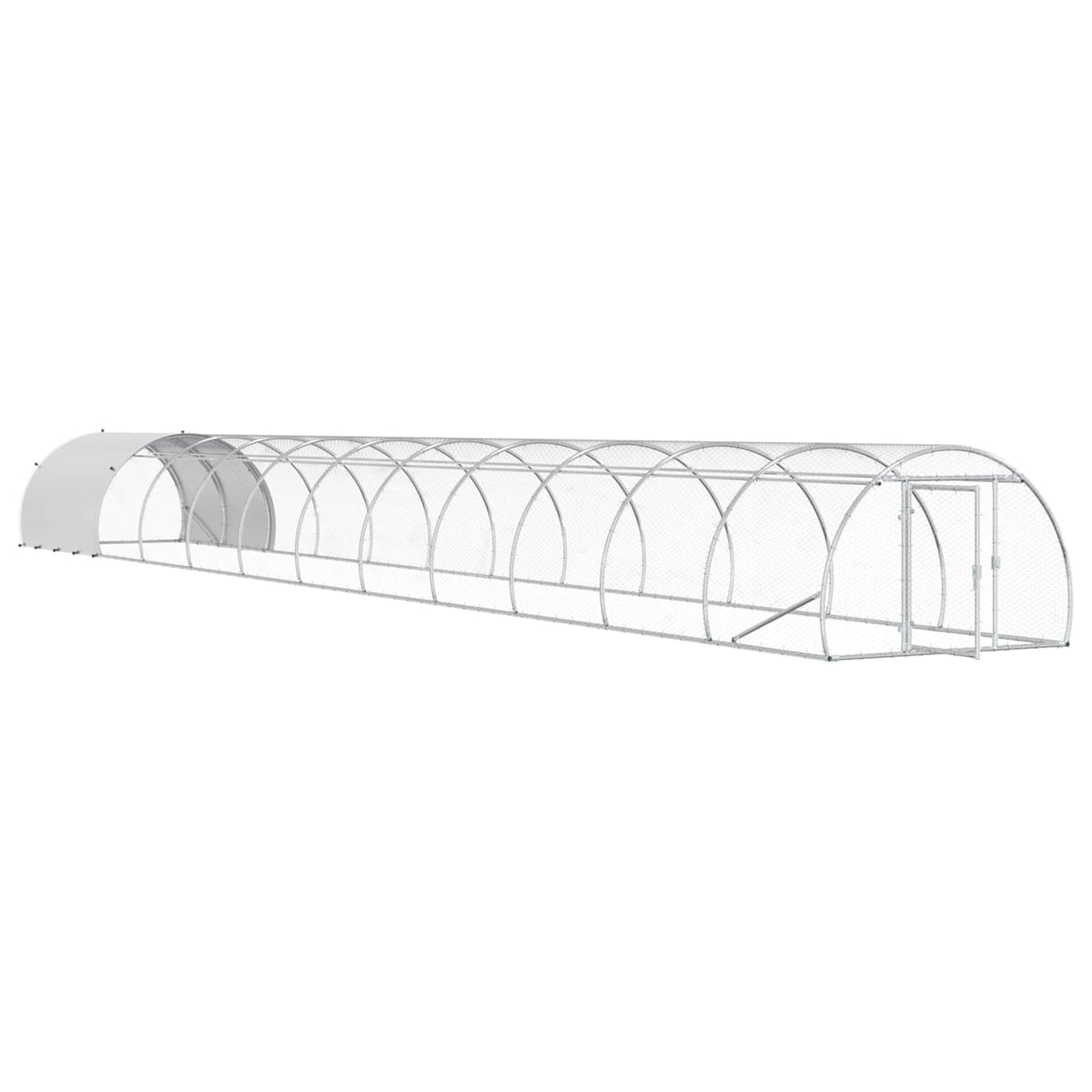 Pollaio Argento 1200 x 150 x 100 cm Acciaio zincato