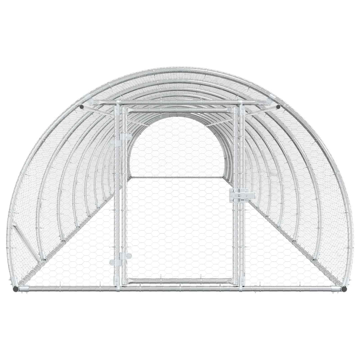 Pollaio Argento 1200 x 150 x 100 cm Acciaio zincato