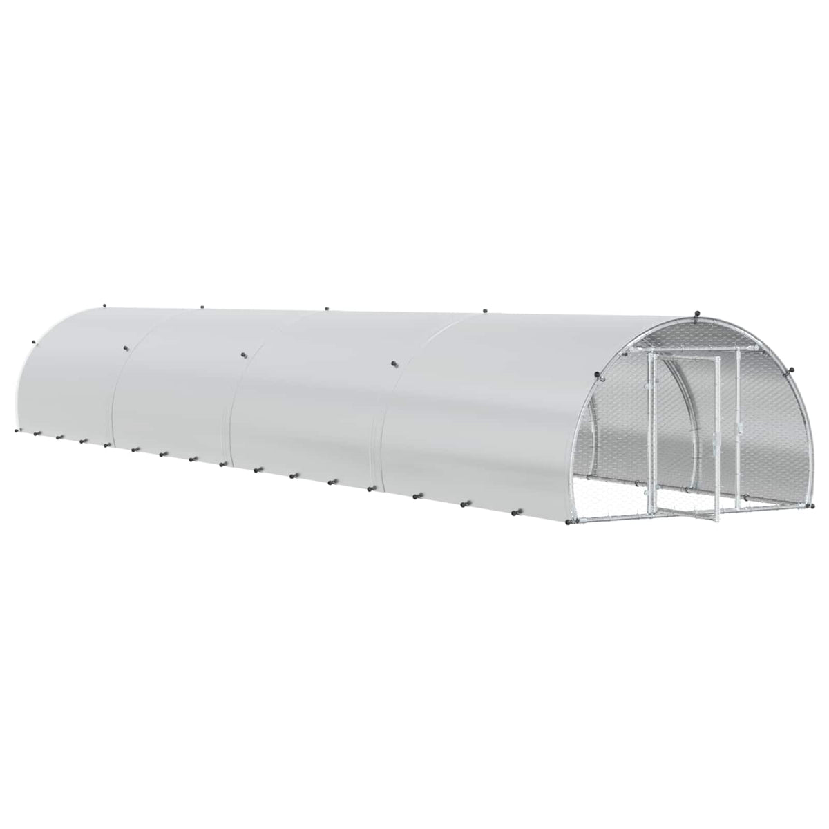 Pollaio Argento 800 x 150 x 100 cm Acciaio zincato