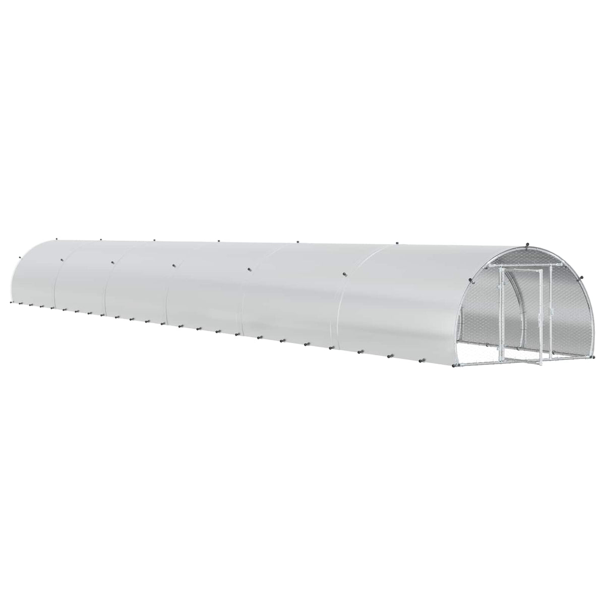 Pollaio Argento 1200 x 150 x 100 cm Acciaio zincato