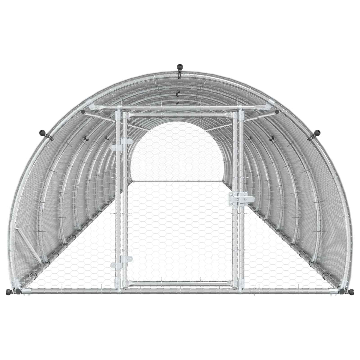 Pollaio Argento 1200 x 150 x 100 cm Acciaio zincato