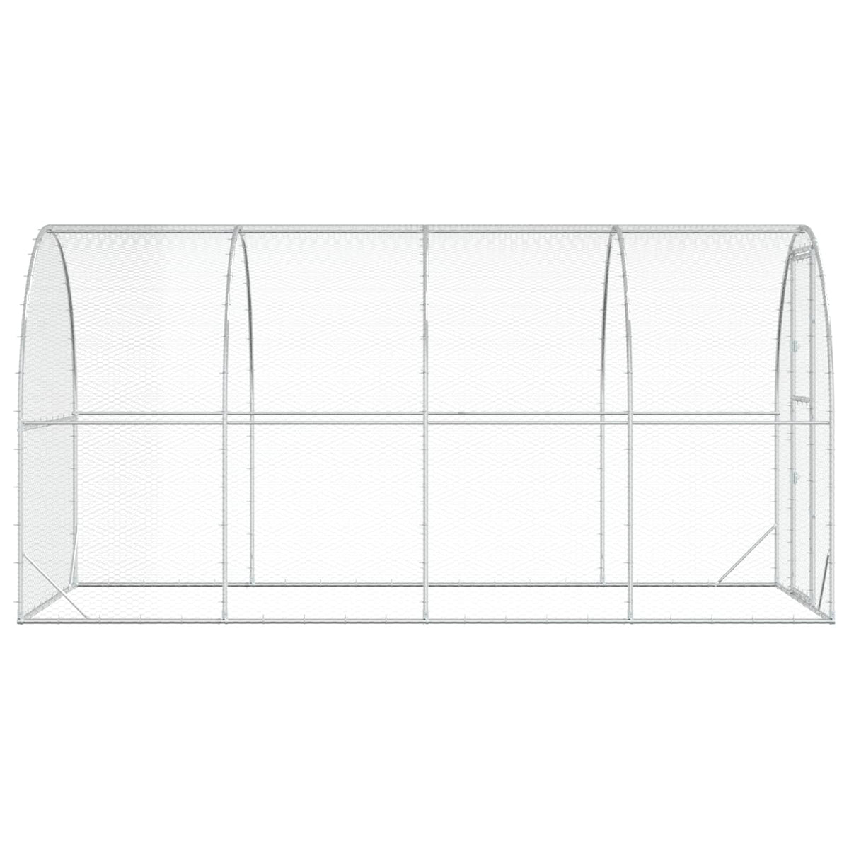 Pollaio Argento 400 x 200 x 200 cm Acciaio zincato